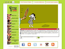 Tablet Screenshot of childlineindia.org.in